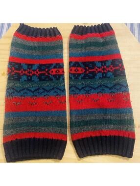 Vintage Vibrant Multi-coloured Leg Warmers.